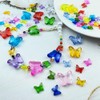 LIMAOLLY 200pcs 12x15mm Acrylic Butterfly Beads Assorted Clear Spacer Beads