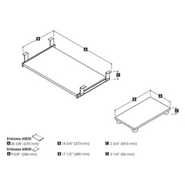 Bestar Keyboard Tray and Monitor Stand - Embassy