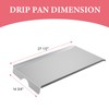 BMMXBI Drip Pan Tray Kit, Drip Pan Heat Baffle and