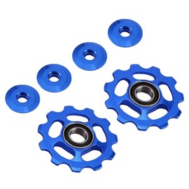 Riloer 11T Aluminum Alloy MTB Bicycle Wheel Rear Derailleur Pulley Road Bike Guide Pulley Tensioner Part Bicycle Accessories
