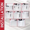 SPARES2GO 40mm Sink Trap Double Nozzle Washing Machine Dishwasher 75mm