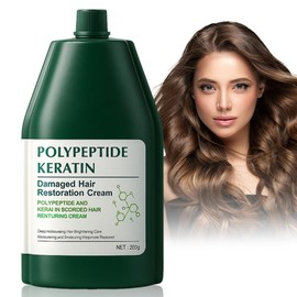 Hair Repair Cream, Crema Reparadora Capilar con Polipéptidos y Queratina 2026, Tratamiento Intensivo de Keratina para Salon y Cuidado Profundo Hidratante en Casa, Restauradora (1pc)