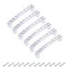 uxcell Cabinet Pulls Drawer Handles 96mm Hole Centers Alloy Crystal