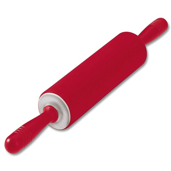 Kaiser Rolling Pin "Kaiserflex" 9.84", Red