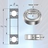 ACROPIX 10pcs Double Metal Shield MR148ZZ Single Row Deep Groove