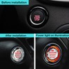 Car Engine Ignition Start/Stop Button Cover, Car Ignition Button Decorative
