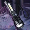 Dual Light Source Flashlight Portable High Brightness Light Outdoor Telescopic