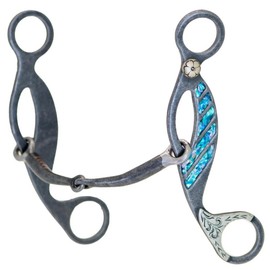Cowboy Tack Turquoise Smooth Snaffle Gag Bit