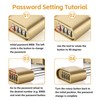 Lock with Combination Code, Combination Lock, 4 Digit Heavy Padlock