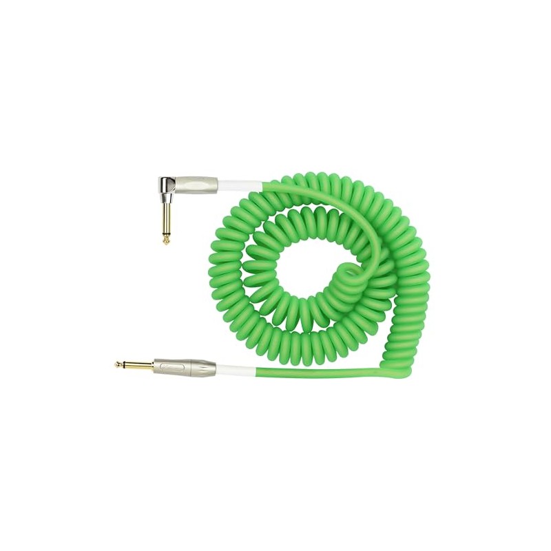 KIRLIN Cable IMK-202PFGL-30/GRF 1/4" Premium Coil Instrument Cable, 30', Green
