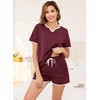 Sopesil Womens Pyjamas Shorts Sets Ladies Pyjamas Cotton Short Sleeve