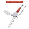 3 Packs 3-in-1 Cleaner Tamper Tool Stainless Steel Reamers Tamper