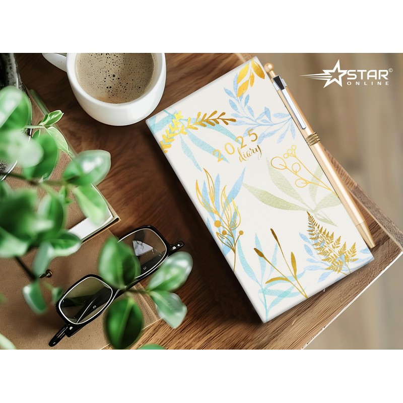 2025 Luxury Diary Slim Week to View 2025 Diaries Full