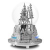 Hpoeude Musical LED Light Up Snow Globe with Rotating Train,