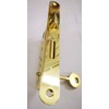 Lock AGB Center Entrance 50 Front 22 Brass Shiny Round