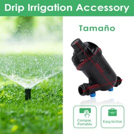 Filtro de Agua Discos, Filtro Lavable de Discos Rotoplas Gran Capacidad, Filtro Riego de Goteo Agricola, 120 Filtro de Disco de Nivel Mesh, 130 Micrones Filtro Rotoplas para Jardin, Casa, Césped