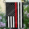 Anley Double Sided Premium Garden Flag, Thin Red Line US