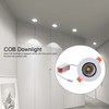 LED Downlight 7W 630lm Adjustable Dimmable Recessed COB Ceiling Light