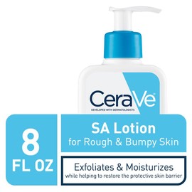 CeraVe SA Lotion for Rough & Bumpy Skin, Fragrance-Free, with Vitamin D, Hyaluronic, Lactic & Salicylic Acids, 8 oz