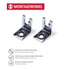 Gedotec Panel Mounting Plate Made of Galvanised Steel | Pack