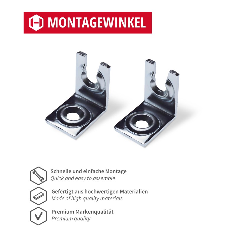 Gedotec Panel Mounting Plate Made of Galvanised Steel | Pack
