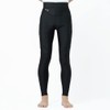 Gunze RIZAP Men's Compression Leggings, Hip Lifting, 10/4 Length, Black