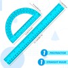 Zonon 2 Pcs 12 Inch Clear Ruler and 6 Inch