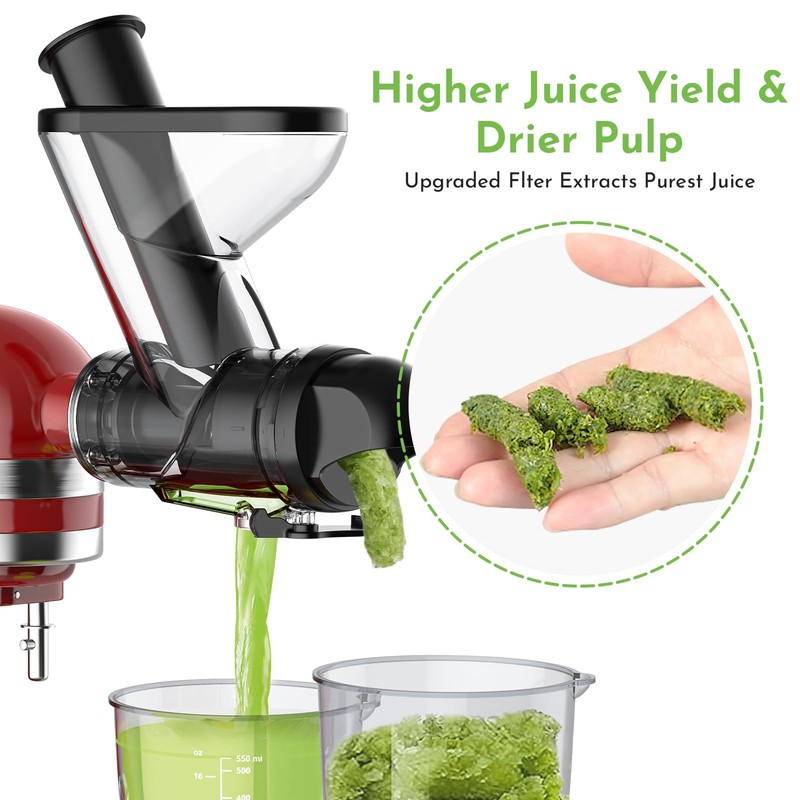 Cofun Juicer for KitchenAid Mixer, Slow Juicer Attachment, Cold Press