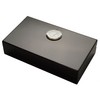 GERMANUS Mini Humidor Black with Cedar Wood Including Humidor Breviary