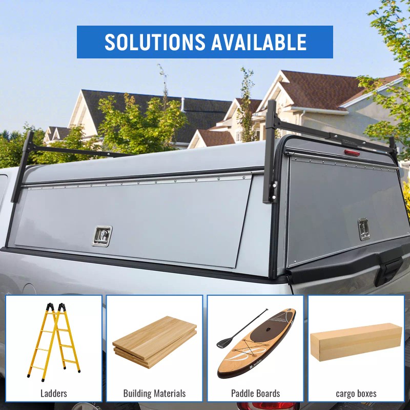 AA-Racks Model X-TCR Universal Truck Caps & Topper Ladder Rack