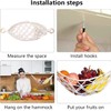 LATRAT Fruit Hammock, Cotton Rope Woven Fruit Net Fruit Vegetable