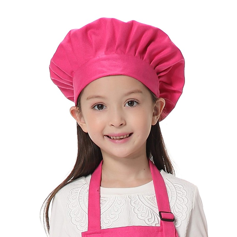 TopTie Chef Hat for Kid & Adult, Cotton Elastic Adjustable