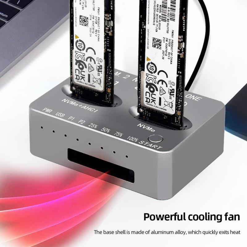 M.2 NVMe SSD Dock AHCI Duplicator Cloner USB3.2 20G SSD