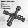 Vivantia 4-Way Utility Key for UK Gas Meters - 8mm