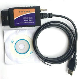 elm327 USB Switch Android OBD Improved elmconfig with FTDI Chip HS-CAN/MS-CAN OBD2 (Orange)