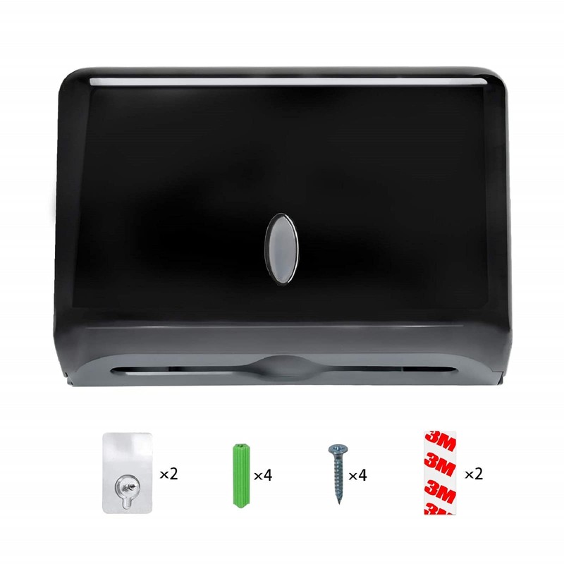 TOBEFORT Touchless Paper Towel Dispenser Wall Mount, No Drilling Waterproof/Dustproof