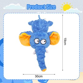 Partideal Dog Toy, Dog Squeaky Toy with Crinkle Paper, Plush Toy Dog, Interactive Plush Chew Toy for Puppies, Small, Medium Dogs