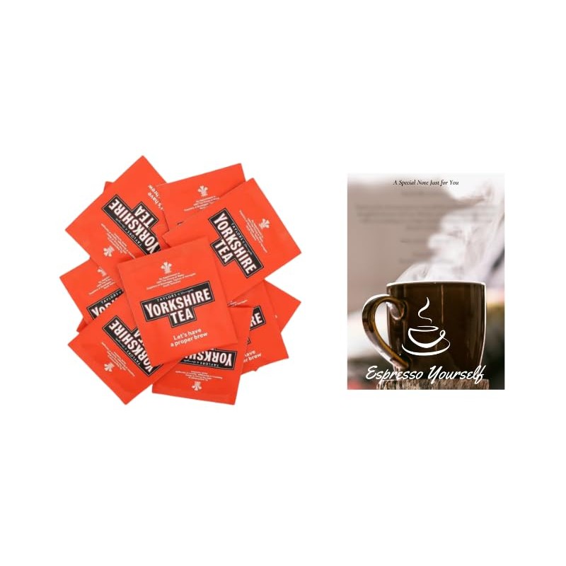 50 x Yorkshire Individually Wrapped & Tagged Tea Bags (50