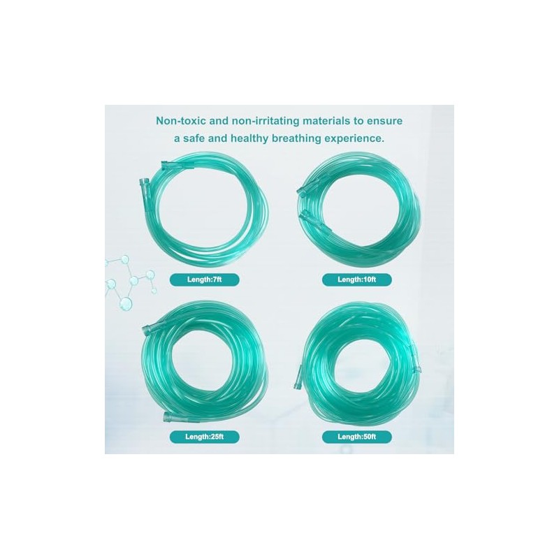 Crush Resistant Oxygen Supply Tubing - 10ft Durable 3 Pack