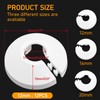 12 Pieces Water Pipe Covers, 12 mm White Radiator Pipe