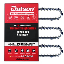 3PC 10 Inch Pole Saw Chain for Harbor Freight Atlas 59209 80V, 10" Chainsaw Chains Replacement for Atlas 59209 80V Polesaw, not fit 40V Chainsaw