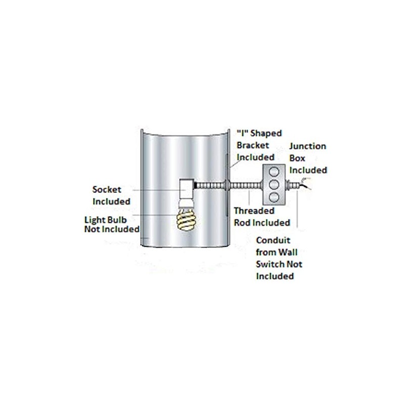 Natural Light Tubular Skylight Light Kit