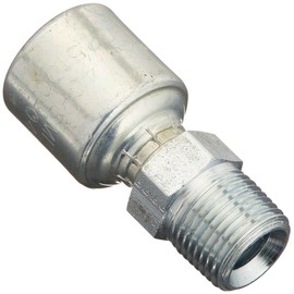 Gates G25100-0406 4G-6MP MegaCrimp Coupling, 0.25" Hose ID, 3/8-18 Thread Size