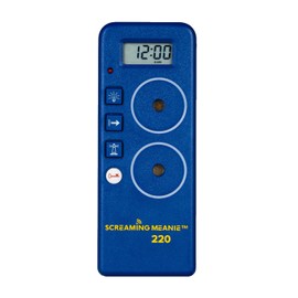 Screaming Meanie 220 Alarm Clock and Timer, Extremely Loud for Deep Sleepers, Multi-Purpose Clock, 3 Sound Levels (with 9v Battery Included) - Blue
