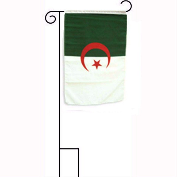 JumpingLight 12x18 12"x18" Algeria Sleeved with Garden Stand Flag -