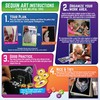 Sequin Art 3D Tiger Sparkling Arts & Crafts Picture Kit