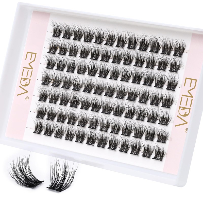 3D Fluffy Eyelash Cluster, EMEDA Individual Eyelash Cluster Eyelash Extensions