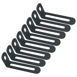 8 Pairs Slotted L Bracket, Adjustable Angle Corner Brace, Heavy Duty Steel Joint Right Angle Shelf Support for Shelves