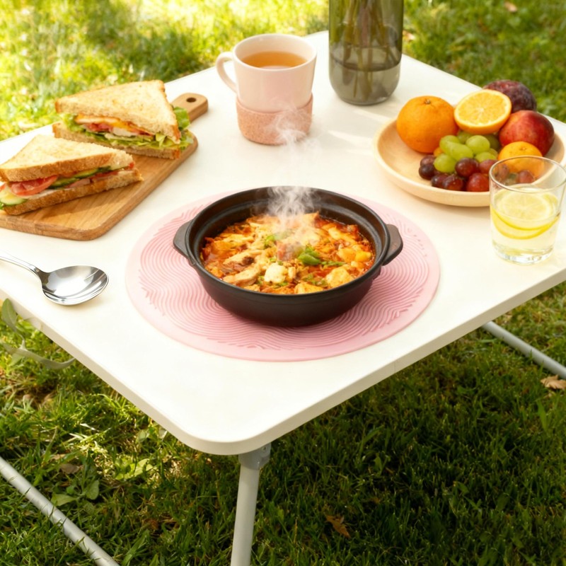 Silicone Hot Pot Holder Mats 12in (2-PCS) - Heat Resistant