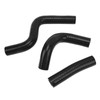 3PCS Silicone Radiator Coolant Hose Pipe Kit Stable Connection Leak